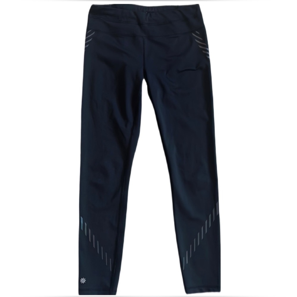 Athleta Black Spectrum Sonar 7/8 Reflective Size S